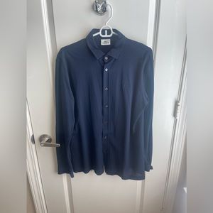 LACOSTE Navy Blue Long Sleeve Shirt